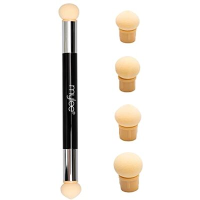 Mylee Dual Ended Sponge Applicator Pen 4 Replacement Heads, Buffs Pigment Mylee Dual Ended Sponge Applicator Pen 4 Replacement Heads, Buffs Pigment