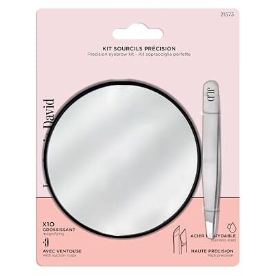 Jean Louis David Eyebrow Kit High Precision Mirror and Tweezers Jean Louis David Eyebrow Kit High Precision Mirror and Tweezers
