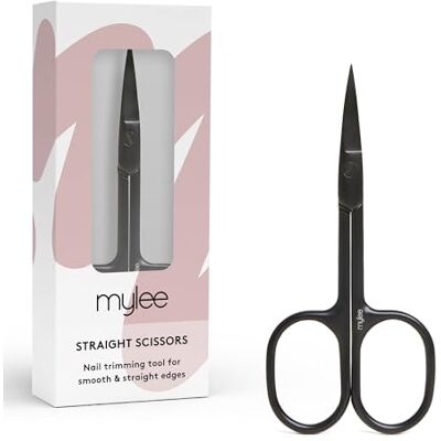 Mylee Straight Edge Nail Scissors – Professional, Sleek, Matte Black Mylee Straight Edge Nail Scissors – Professional, Sleek, Matte Black