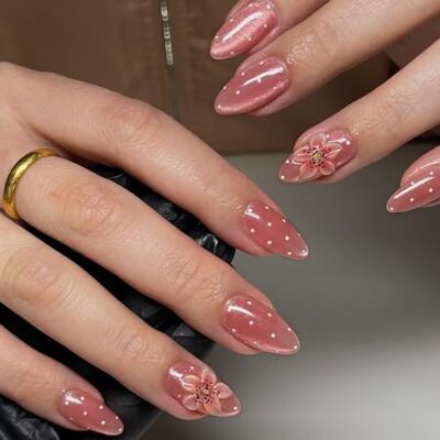 APGLSXY Multi Size Wearable Manicure Tips Almond Shape Glossy Floral False Tips, 30 Piece Beauty Set for Commute Party and Daily Dressing APGLSXY Multi Size Wearable Manicure Tips Almond Shape Glossy Floral False Tips, 30 Piece Beauty Set for Commute Party and Daily Dressing