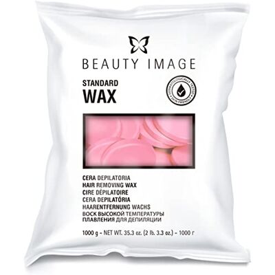 Beauty Image Creme Pink Hot Wax 1kg Beauty Image Creme Pink Hot Wax 1kg