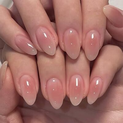 SXVME Blush Pink Press on Nails Short Almond, Acrylic Fake Nail Glossy Gradient False Nail Press ons Handmade of Gel, Natural Full Cover Stiletto Glue on Nails For Women Daily Wear 24Pcs SXVME Blush Pink Press on Nails Short Almond, Acrylic Fake Nail Glossy Gradient False Nail Press ons Handmade of Gel, Natural Full Cover Stiletto Glue on Nails For Women Daily Wear 24Pcs