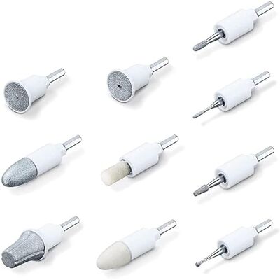 Beurer MP64/MP66 Replacement Set: 10-Piece Sapphire & Felt Attachments for Nail Care on Hands & Feet Beurer MP64/MP66 Replacement Set: 10-Piece Sapphire & Felt Attachments for Nail Care on Hands & Feet