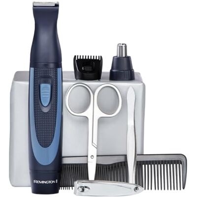 Remington Hygiene Travel Kit with Case (13 Pieces for Hair, Manicure, Pedicure etc., Beard Trimmer, Ear Hair, Facial Hair & Eyebrow Trimmer, Nail Clipper, Scissors, Tweezers, 2 Combs etc.) NE3890 Remington Hygiene Travel Kit with Case (13 Pieces for Hair, Manicure, Pedicure etc., Beard Trimmer, Ear Hair, Facial Hair & Eyebrow Trimmer, Nail Clipper, Scissors, Tweezers, 2 Combs etc.) NE3890
