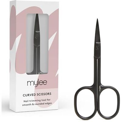 Mylee Curved Edge Nail Scissors – Professional, Sleek, Matte Black Mylee Curved Edge Nail Scissors – Professional, Sleek, Matte Black