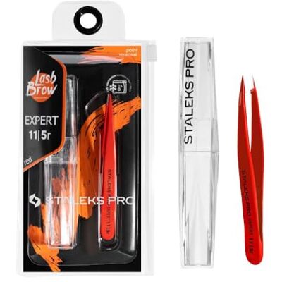 STALEKS PRO Ingrown Hair Eyebrow Tweezer Stainless Steel Expert 11/5 STALEKS PRO Ingrown Hair Eyebrow Tweezer Stainless Steel Expert 11/5