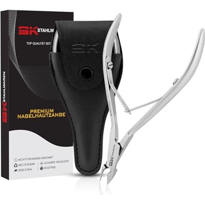 SK Stahlwaren Cuticle Nippers Silver 11 cm Premium Stainless Steel Versatile with Sturdy Handle Extremely Smooth Sharp & Smooth Cut Cuticle Remover for Nail Care SK Stahlwaren Cuticle Nippers Silver 11 cm Premium Stainless Steel Versatile with Sturdy Handle Extremely Smooth Sharp & Smooth Cut Cuticle Remover for Nail Care
