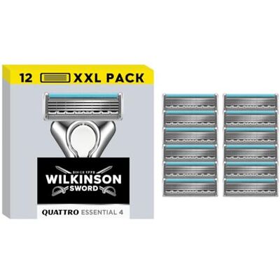 WILKINSON SWORD Quattro Essential 4 For Men Sensitive Titanium - Razor WILKINSON SWORD Quattro Essential 4 For Men Sensitive Titanium - Razor