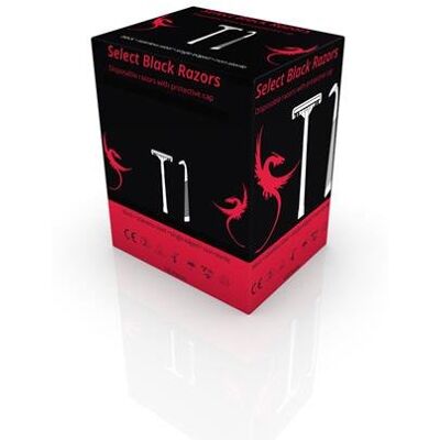 UNIGLOVES Select Disposable Tattoo Black Razors (1000) UNIGLOVES Select Disposable Tattoo Black Razors (1000)