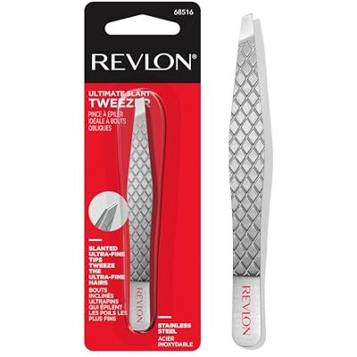 Revlon Ultimate Tweezer, Slant Tip (Pack of 2) by Revlon Ultimate Tweezer, Slant Tip (Pack of 2) by