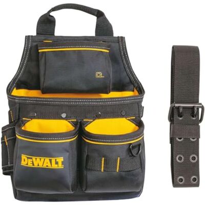 DeWalt PRO Nail Pouch with Belt – Heavy-duty nail pouch with adjustable belt reinforced pockets and durable construction for efficient jobsite use DeWalt PRO Nail Pouch with Belt – Heavy-duty nail pouch with adjustable belt reinforced pockets and durable construction for efficient jobsite use