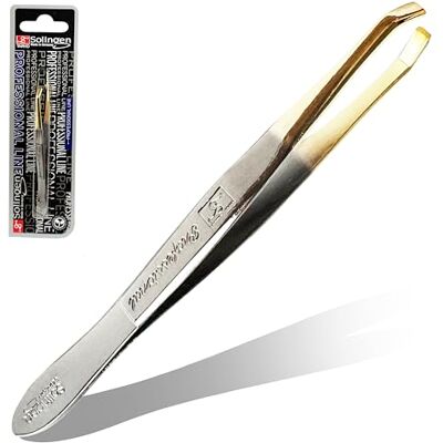 Solingen Germany Slant Tip Stainless Steel Eyebrow & Facial Hair Hand-Filed Made in Germany (Nickel-Gold) Solingen Germany Slant Tip Stainless Steel Eyebrow & Facial Hair Hand-Filed Made in Germany (Nickel-Gold)