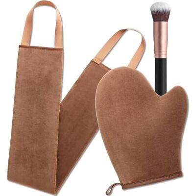 G GAIYAH GAIYAH Self Tanning Mitt Set 3 in 1 Fake Tan Mitt Glove, Self Tan Mitt Back Tanner Applicator Tanning Brush G GAIYAH GAIYAH Self Tanning Mitt Set 3 in 1 Fake Tan Mitt Glove, Self Tan Mitt Back Tanner Applicator Tanning Brush