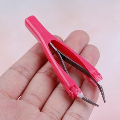 Zhhuoc Pink Eyebrow Tweezer, Retractable Portable, Slant Tip & Light Design, Automatic Opening Closing, Multiple Uses Women Tweezers Zhhuoc Pink Eyebrow Tweezer, Retractable Portable, Slant Tip & Light Design, Automatic Opening Closing, Multiple Uses Women Tweezers