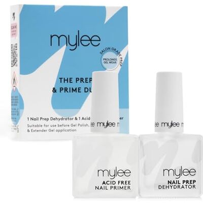 Mylee Nail Prep & Prime Duo – Dehydrator & Acid-Free Primer for Gel Nails Mylee Nail Prep & Prime Duo – Dehydrator & Acid-Free Primer for Gel Nails