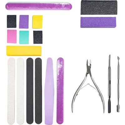 Jazuaiao 19x Sponge Rubbing Set Nails Buffers Manicure Tools Jazuaiao 19x Sponge Rubbing Set Nails Buffers Manicure Tools