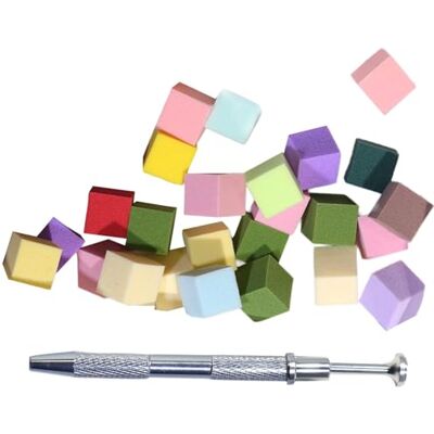 Xjdzineq 100pcs Nails Sponges with Grabbing Pen Create Eye Catching Designs for Women Easy Application NailsArt Nails Brush Xjdzineq 100pcs Nails Sponges with Grabbing Pen Create Eye Catching Designs for Women Easy Application NailsArt Nails Brush
