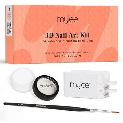 Mylee 3D Nail Art Kit 9mm Fine Painting Liner Brush for Detailing Mylee 3D Nail Art Kit 9mm Fine Painting Liner Brush for Detailing