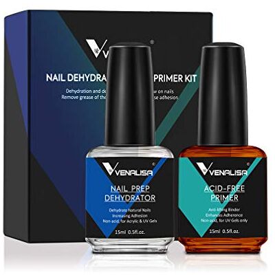 V VENALISA VENALISA Nail Primer and Dehydrator Set Professional Natural Nails Primer and Nail Prep Dehydrate Quick Dry For Gel Nail Polish Extension gel Acrylic Powder 15ml 0.5oz V VENALISA VENALISA Nail Primer and Dehydrator Set Professional Natural Nails Primer and Nail Prep Dehydrate Quick Dry For Gel Nail Polish Extension gel Acrylic Powder 15ml 0.5oz