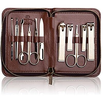 sararui Nail Clippers Set Adult Nail Clippers, 11 in 1 Stainless Steel Nail Kit with Tweezers and Scissors, Professional Manicure Set, Grooming Kit with Nail Trimmer Best Gift Choice Nail Clippers Pedicure Ki sararui Nail Clippers Set Adult Nail Clippers, 11 in 1 Stainless Steel Nail Kit with Tweezers and Scissors, Professional Manicure Set, Grooming Kit with Nail Trimmer Best Gift Choice Nail Clippers Pedicure Ki