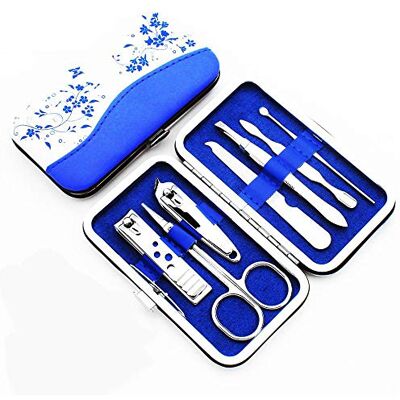 Hebey Professional Nail Clippers Set, Manicure Set, Pedicure Set for Men and Women Grooming Kit with Stainless Steel Nail Clippers, Tweezers, Scissors, Cuticle Removers, Facial Tools (7 PCS) Hebey Professional Nail Clippers Set, Manicure Set, Pedicure Set for Men and Women Grooming Kit with Stainless Steel Nail Clippers, Tweezers, Scissors, Cuticle Removers, Facial Tools (7 PCS)
