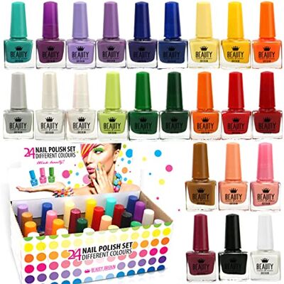 B4B 50 x NAIL VARNISH POLISH ASSORTED COLOURS WHOLESALE JOB LOT SET FROM UK B4B 50 x NAIL VARNISH POLISH ASSORTED COLOURS WHOLESALE JOB LOT SET FROM UK