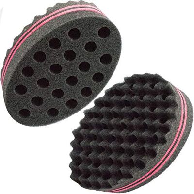 BHEART Hair Magic Twist Sponge: Two-Sided Dread Afro Coil Barber Tool for Curling and Waving Men's and Women's Long/Short Hair, 1 Pc BHEART Hair Magic Twist Sponge: Two-Sided Dread Afro Coil Barber Tool for Curling and Waving Men's and Women's Long/Short Hair, 1 Pc