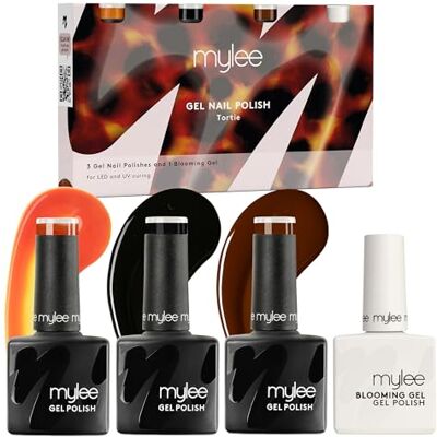 Mylee Tortie Quad 1x10ml Blooming Gel + 3x8ml Gel Polish Shades Mylee Tortie Quad 1x10ml Blooming Gel + 3x8ml Gel Polish Shades