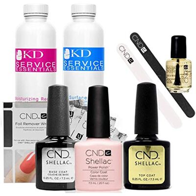 CND Shellac Starter Kit Manicure and Pedicure Set, Clearly Pink CND Shellac Starter Kit Manicure and Pedicure Set, Clearly Pink