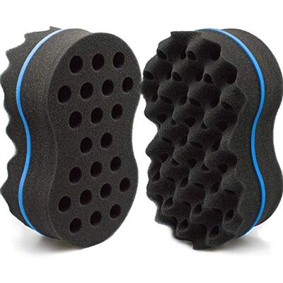 MTWIST Hair Twist Sponge Brush Two Sides Dread Dreading Wave Twisting Foam Afro Barber Curl Sponge for Women and Men Boy Girl Small and Big Holes 1 Pcs MTWIST Hair Twist Sponge Brush Two Sides Dread Dreading Wave Twisting Foam Afro Barber Curl Sponge for Women and Men Boy Girl Small and Big Holes 1 Pcs
