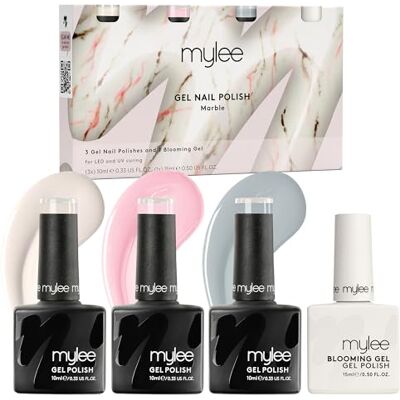 Mylee Marble Quad 1x15ml Blooming Gel + 3x10ml Gel Polish Shades Mylee Marble Quad 1x15ml Blooming Gel + 3x10ml Gel Polish Shades