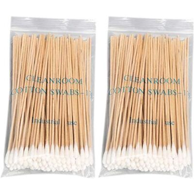 YUGSHNKFC 6 Inch Long Cotton Swabs with Wooden Handles Cotton Tipped Applicator, for Oil Makeup Applicators, Eyeshadow Brush Single-Head Cleaning Stick YUGSHNKFC 6 Inch Long Cotton Swabs with Wooden Handles Cotton Tipped Applicator, for Oil Makeup Applicators, Eyeshadow Brush Single-Head Cleaning Stick