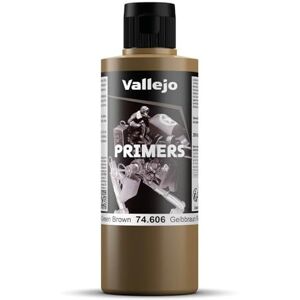 Vallejo Surface Primer Gelbbraun RAL8000, Acrylic Matte Finish Primer for Airbrush, Quick-Drying, High Adhesion for Models and Miniatures, 200 ml Vallejo Surface Primer Gelbbraun RAL8000, Acrylic Matte Finish Primer for Airbrush, Quick-Drying, High Adhesion for Models and Miniatures, 200 ml