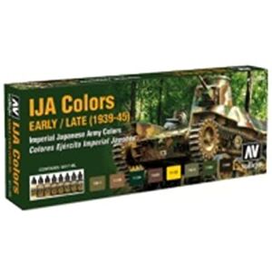 Vallejo Model Air Imperial Japanese Army Acrylic Paint Set for Air Brush Assorted Colours (Pack of 8),green Vallejo Model Air Imperial Japanese Army Acrylic Paint Set for Air Brush Assorted Colours (Pack of 8),green