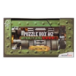 Recent Toys Constantin Puzzle Box Level #2, Brain Teasers for Teens Adults Kids Boys Girls Wooden Puzzle Box, Challenging to solve puzzle Recent Toys Constantin Puzzle Box Level #2, Brain Teasers for Teens Adults Kids Boys Girls Wooden Puzzle Box, Challenging to solve puzzle