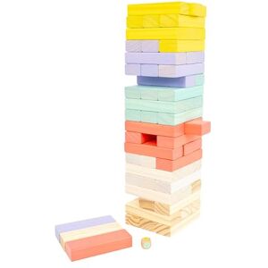 TP Toys Giant Wooden Tumble Tower FSC Certified Classic Tumbling Game with 60 Pastel Blocks & Matching Dice for Family Indoor & Outdoor Fun, Wood TP Toys Giant Wooden Tumble Tower FSC Certified Classic Tumbling Game with 60 Pastel Blocks & Matching Dice for Family Indoor & Outdoor Fun, Wood