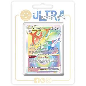 my-booster Arceus VSTAR 176/172 Shiny Rainbow X Épée et Bouclier 9 Stars Étincelantes Box of 10 Pokemon French Cards my-booster Arceus VSTAR 176/172 Shiny Rainbow X Épée et Bouclier 9 Stars Étincelantes Box of 10 Pokemon French Cards
