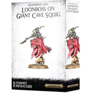 Games Workshop Warhammer Age of Sigmar Gloomspite Gitz: Loonboss On Giant Cave Squig Games Workshop Warhammer Age of Sigmar Gloomspite Gitz: Loonboss On Giant Cave Squig