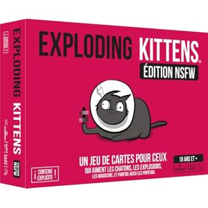 Asmodee Exploding Kittens: NSFW Edition – Pink Board games Adult Card Game Ages 18+ 2 to 5 Players 15 Min French Version Asmodee Exploding Kittens: NSFW Edition – Pink Board games Adult Card Game Ages 18+ 2 to 5 Players 15 Min French Version