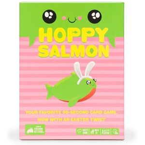 Exploding Kittens Hoppy Salmon 90 Second Rounds Easy to Learn Quick Matching Card Game Party Game, Ideal for Family Night, Kid and Adult, 3-6 Players, Ages 6+ Exploding Kittens Hoppy Salmon 90 Second Rounds Easy to Learn Quick Matching Card Game Party Game, Ideal for Family Night, Kid and Adult, 3-6 Players, Ages 6+