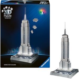 Ravensburger Iconics Empire State Building Light Up 216 piece 3D Jigsaw Puzzle for Adults and Kids Age 10+ Years Up Ravensburger Iconics Empire State Building Light Up 216 piece 3D Jigsaw Puzzle for Adults and Kids Age 10+ Years Up
