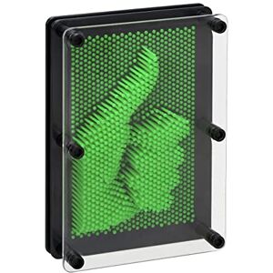 Relaxdays 3D Nail Pinart, Retro Picture Game, 13 x 18 cm, 3D Sculptures, Board Pinpressions, Fun for Kids, Play, Green Relaxdays 3D Nail Pinart, Retro Picture Game, 13 x 18 cm, 3D Sculptures, Board Pinpressions, Fun for Kids, Play, Green