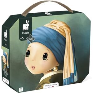 Janod Puzzle 100 Pieces Inspired by Vermeer Puzzle 100 Pieces Child Educational Game Develops Patience and Dexterity FSC Certified From 6 years, J02551 Janod Puzzle 100 Pieces Inspired by Vermeer Puzzle 100 Pieces Child Educational Game Develops Patience and Dexterity FSC Certified From 6 years, J02551