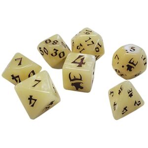Jackson Munchkin Polyhedral Dice Set Tan/Brown Custom Dice, Perfect for use with , DND, RPGs, Tabletop Games, and Role-Playing Adventures Jackson Munchkin Polyhedral Dice Set Tan/Brown Custom Dice, Perfect for use with , DND, RPGs, Tabletop Games, and Role-Playing Adventures