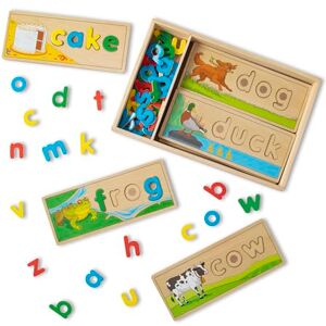 Melissa & Doug See and Spell Wooden Educational Toy, 1 Pack, (General sizes and size ranges) Melissa & Doug See and Spell Wooden Educational Toy, 1 Pack, (General sizes and size ranges)