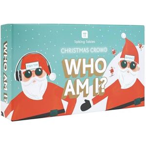 Talking Tables Who Am I? Christmas Quiz Game Guessing Game for Kids & Family, Christmas Dinner Games, Stocking Filler Gift, Xmas Travel Games Screen Free Family Fun Ages 7+ Talking Tables Who Am I? Christmas Quiz Game Guessing Game for Kids & Family, Christmas Dinner Games, Stocking Filler Gift, Xmas Travel Games Screen Free Family Fun Ages 7+