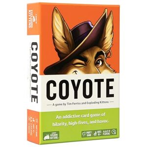 Exploding Kittens Tim Ferriss present Coyote, 10 minutes, Coyote Card Game, Party games, Ages 10+, 3-8 Players Exploding Kittens Tim Ferriss present Coyote, 10 minutes, Coyote Card Game, Party games, Ages 10+, 3-8 Players