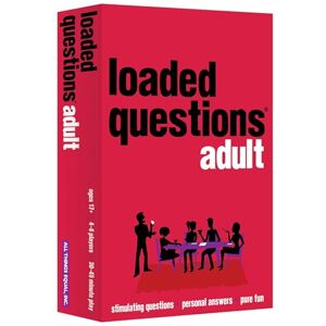 All Things Equal, Inc. ALL THINGS EQUAL ADULT LOADED QUESTIONS, a Rousing Adult Party Game, Over 300 Suggestive, Silly, Stimulating Questions, 4 to 6 Players, for Ages 17 and up All Things Equal, Inc. ALL THINGS EQUAL ADULT LOADED QUESTIONS, a Rousing Adult Party Game, Over 300 Suggestive, Silly, Stimulating Questions, 4 to 6 Players, for Ages 17 and up