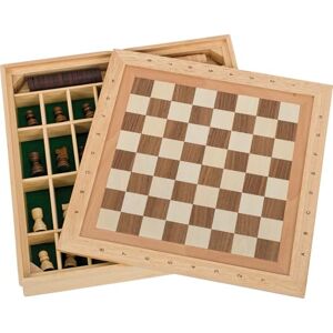 Goki 56953 Chess, Draughts and Nine Men's Morris Game Set, Mixed Goki 56953 Chess, Draughts and Nine Men's Morris Game Set, Mixed