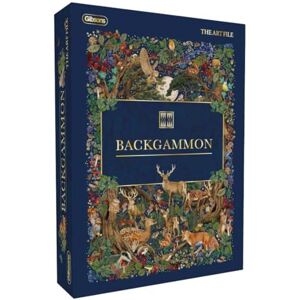 Gibsons The Art File Backgammon Set – Luxury Wooden Board Game with Woodland Design – 2 Players, Ages 6+ – Classic Strategy Game with Dice & Checkers – Premium British Gift Gibsons The Art File Backgammon Set – Luxury Wooden Board Game with Woodland Design – 2 Players, Ages 6+ – Classic Strategy Game with Dice & Checkers – Premium British Gift